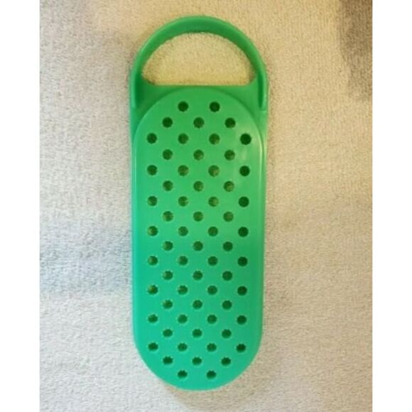 Vintage Tupperware Jadeite Green Handy Cheese Vegetable Grater #1374-15 Shredder - Picture 2 of 2